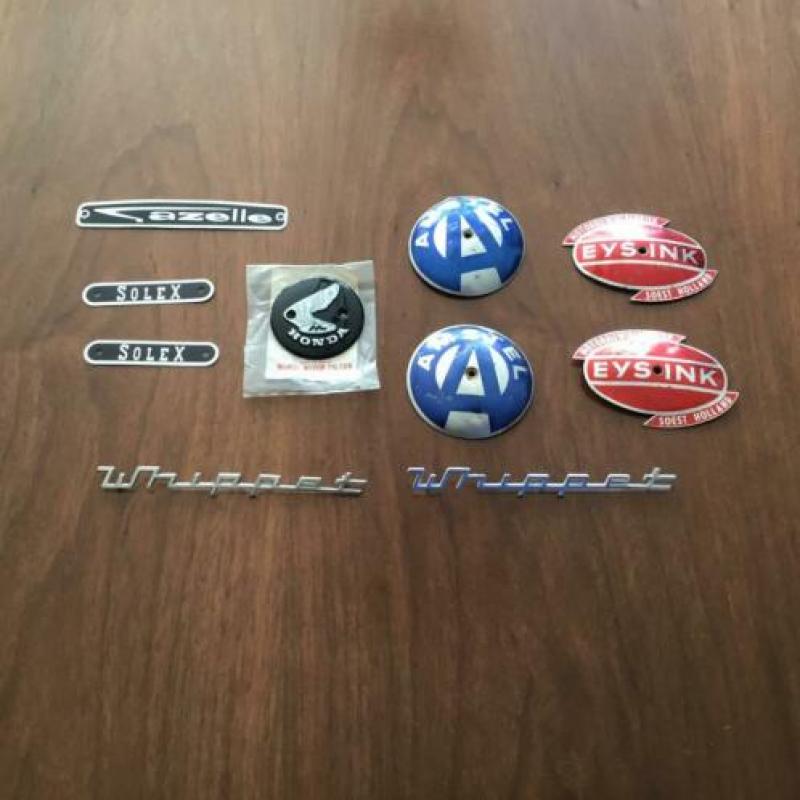 Amstel eysink honda gazelle solex whippet tank/zadel embleem
