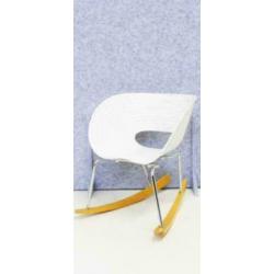 Vitra Tom Vac Design Schommelstoelen, Design Stoelen, Wit