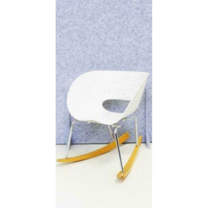 Vitra Tom Vac Design Schommelstoelen, Design Stoelen, Wit