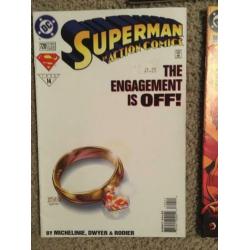 Five Superman comics. American DC
