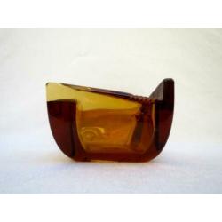 Boheems glas - art deco asbak