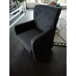 Rol fauteuils stof 4stuks