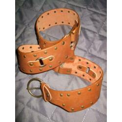 nieuwe bruine riem 110 cm x 6,5 cm