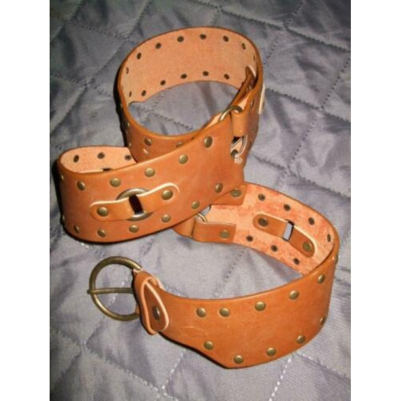 nieuwe bruine riem 110 cm x 6,5 cm