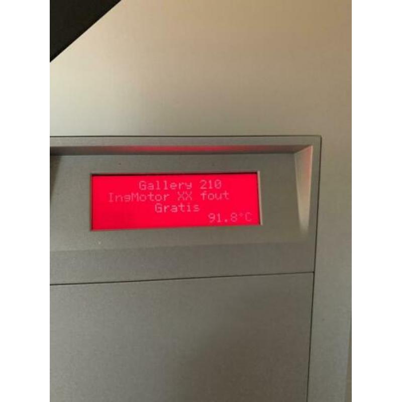 Gallery 210 met foutcodes