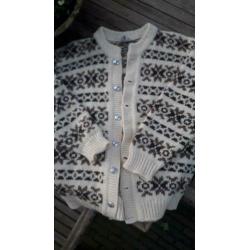 NOORS VEST Noorse trui 44 46 SNEALDAN wol/ st dale of norway
