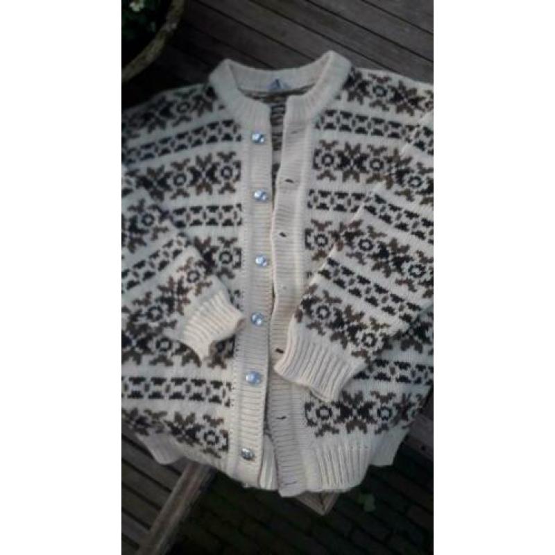 NOORS VEST Noorse trui 44 46 SNEALDAN wol/ st dale of norway
