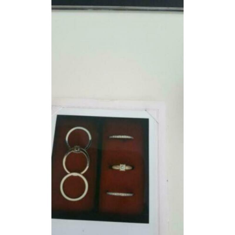 14 krt gouden diora ringen met briljanten