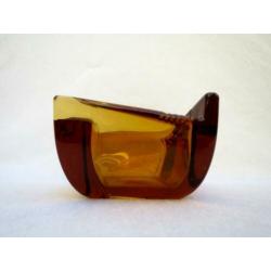 Boheems glas - art deco asbak