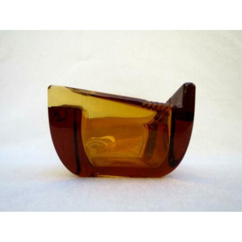 Boheems glas - art deco asbak