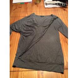 Shirt grijs M Denny rose.