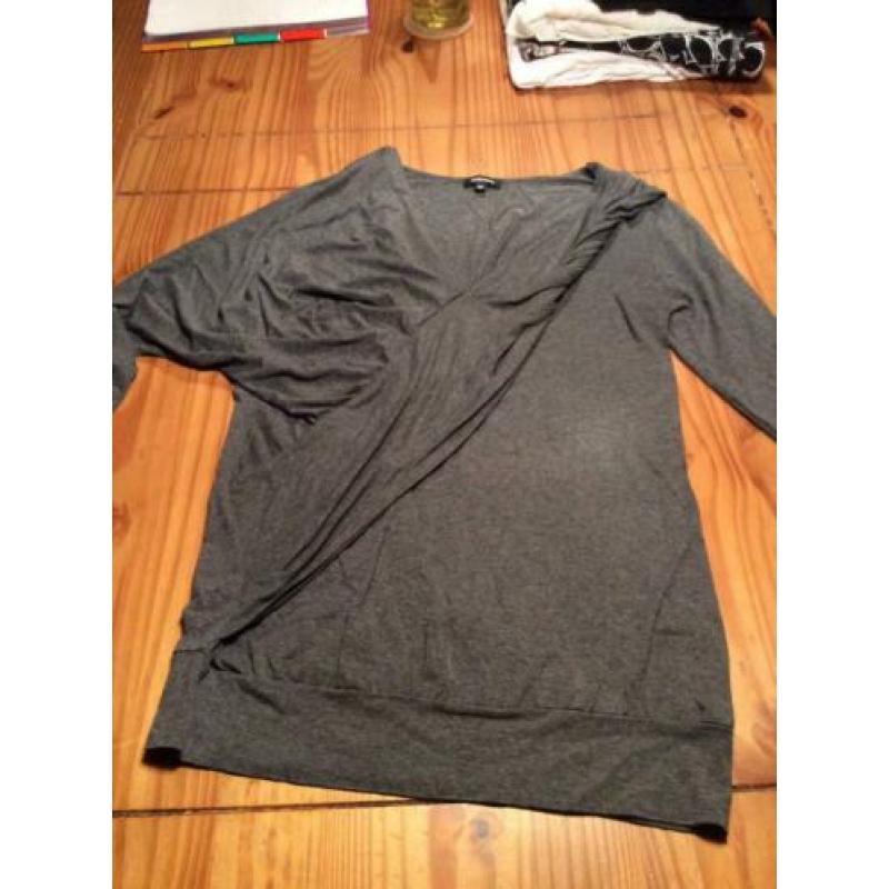 Shirt grijs M Denny rose.
