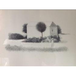 Metten Koornstra litho, gesigneerd 1972