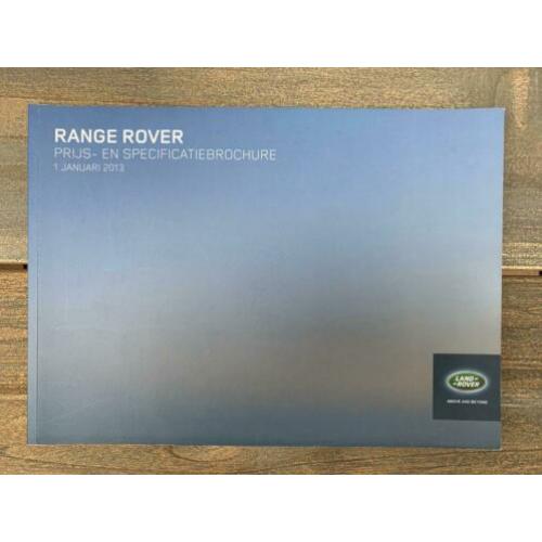 Land Rover Range Rover 2013 prijs brochure