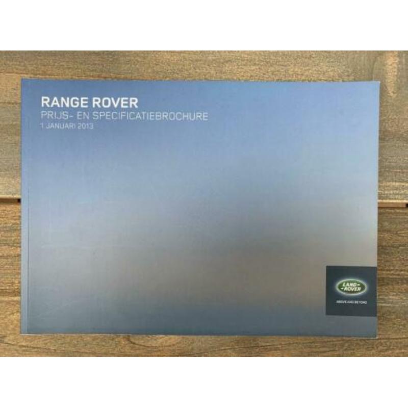 Land Rover Range Rover 2013 prijs brochure