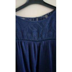 MEXX blouse /bloes mt 40 zgan d.blauw