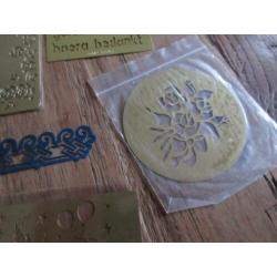 5 embossing plaatjes, kaarten maken