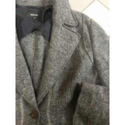Claudia strater grijs wol wollen jasje blazer 44
