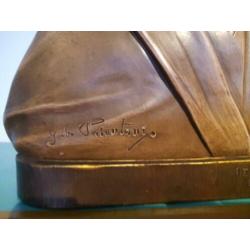 Antiek Jezus beeld gesigneerd plm.35x35x15cm