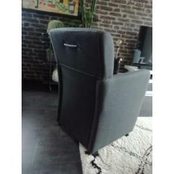 Rol fauteuils stof 4stuks
