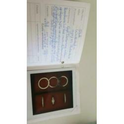 14 krt gouden diora ringen met briljanten