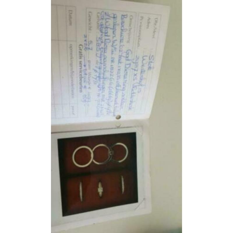 14 krt gouden diora ringen met briljanten