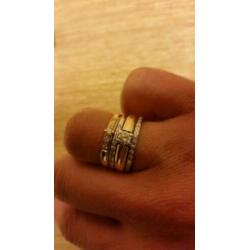 14 krt gouden diora ringen met briljanten