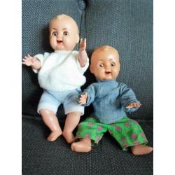 2 Kader Babypopjes. 18 cm.