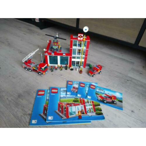 Lego city brandweerkazerne brandweer firestation 60004