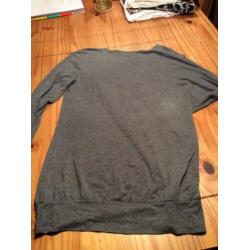 Shirt grijs M Denny rose.