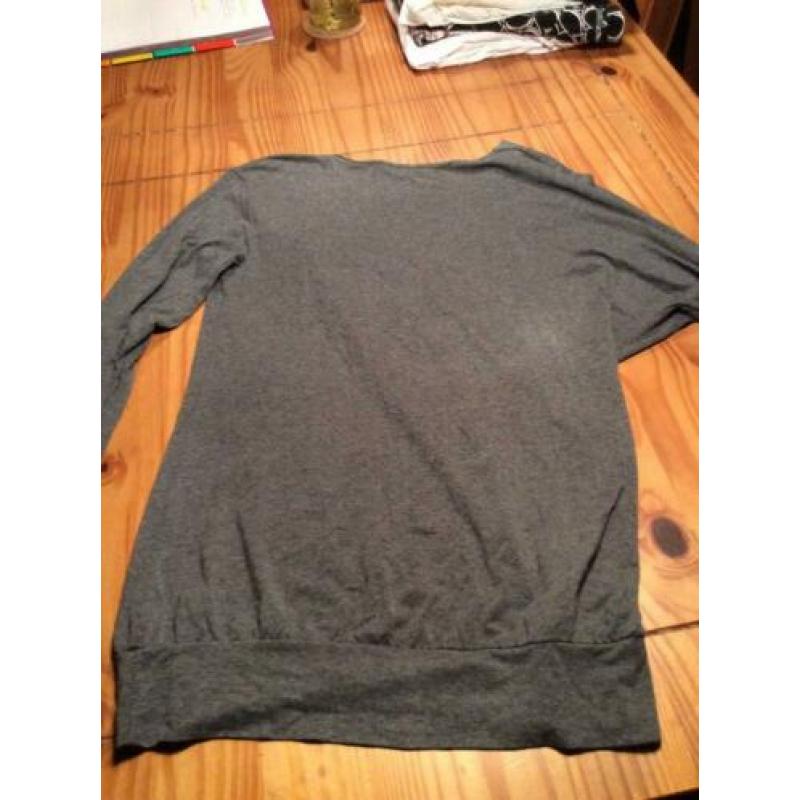 Shirt grijs M Denny rose.