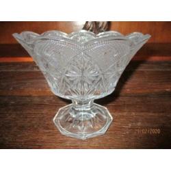 Bonbons schaal Kristal 15.5x13hoog