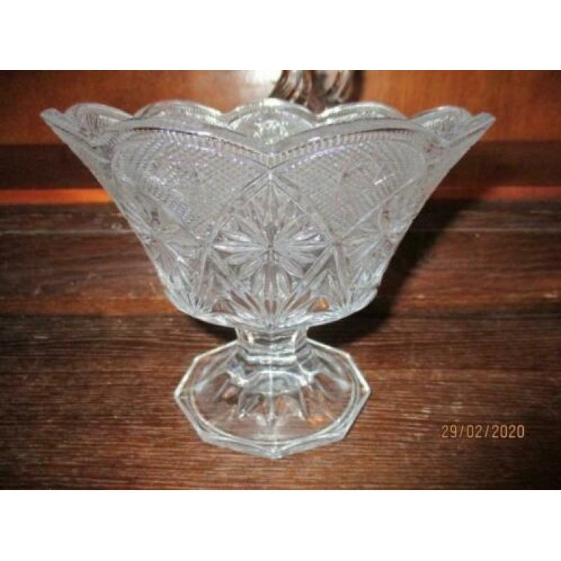 Bonbons schaal Kristal 15.5x13hoog
