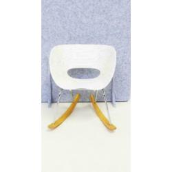 Vitra Tom Vac Design Schommelstoelen, Design Stoelen, Wit