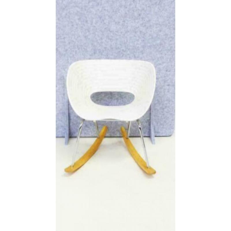 Vitra Tom Vac Design Schommelstoelen, Design Stoelen, Wit