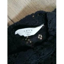 Yaya kanten zwarte top NIEUW maat 34-36