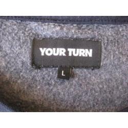 Blauw gemeleerde sweater van Your Turn, maat L