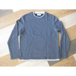 Blauw gemeleerde sweater van Your Turn, maat L