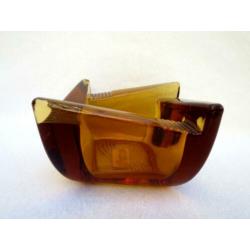 Boheems glas - art deco asbak