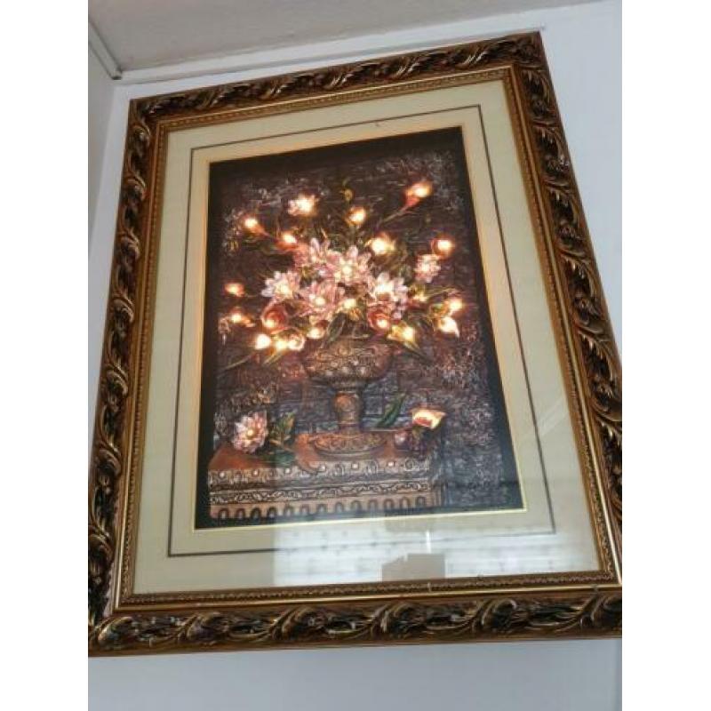 Schilderij met verscillende licht functies.
