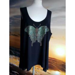 Gave MAGNA tuniek top glitter vlinder mt 54!