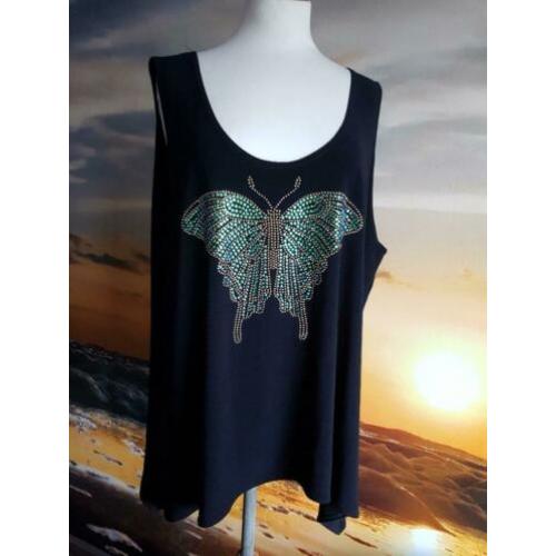 Gave MAGNA tuniek top glitter vlinder mt 54!