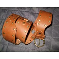 nieuwe bruine riem 110 cm x 6,5 cm