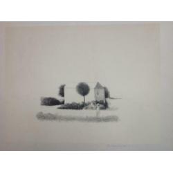 Metten Koornstra litho, gesigneerd 1972