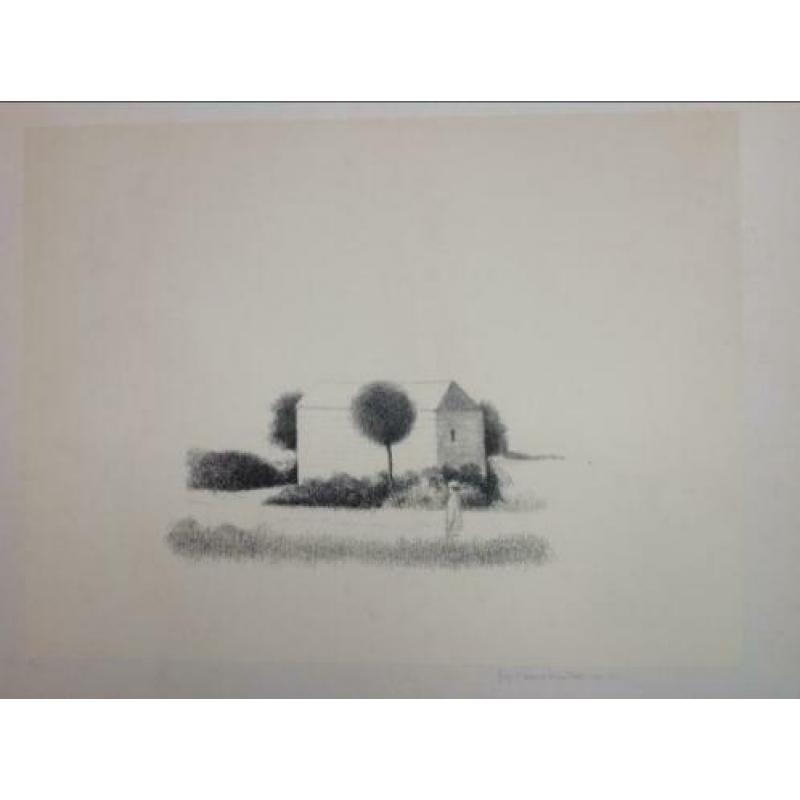 Metten Koornstra litho, gesigneerd 1972