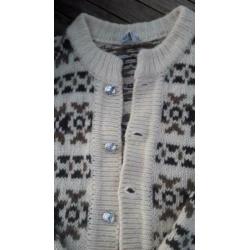 NOORS VEST Noorse trui 44 46 SNEALDAN wol/ st dale of norway