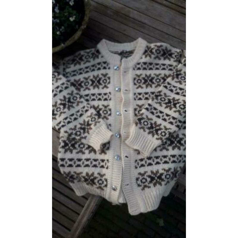 NOORS VEST Noorse trui 44 46 SNEALDAN wol/ st dale of norway