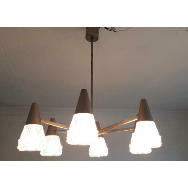 Mooie vintage hustadt leuchten hanglamp