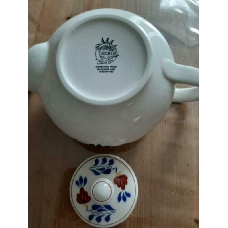 Boerenbont Boch , Theepot Zeeland , Druppeltuit , (groot)