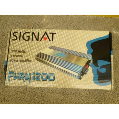 ? Signat Fury 1200 4-kanaals autoversterker van 4x 100WRMS